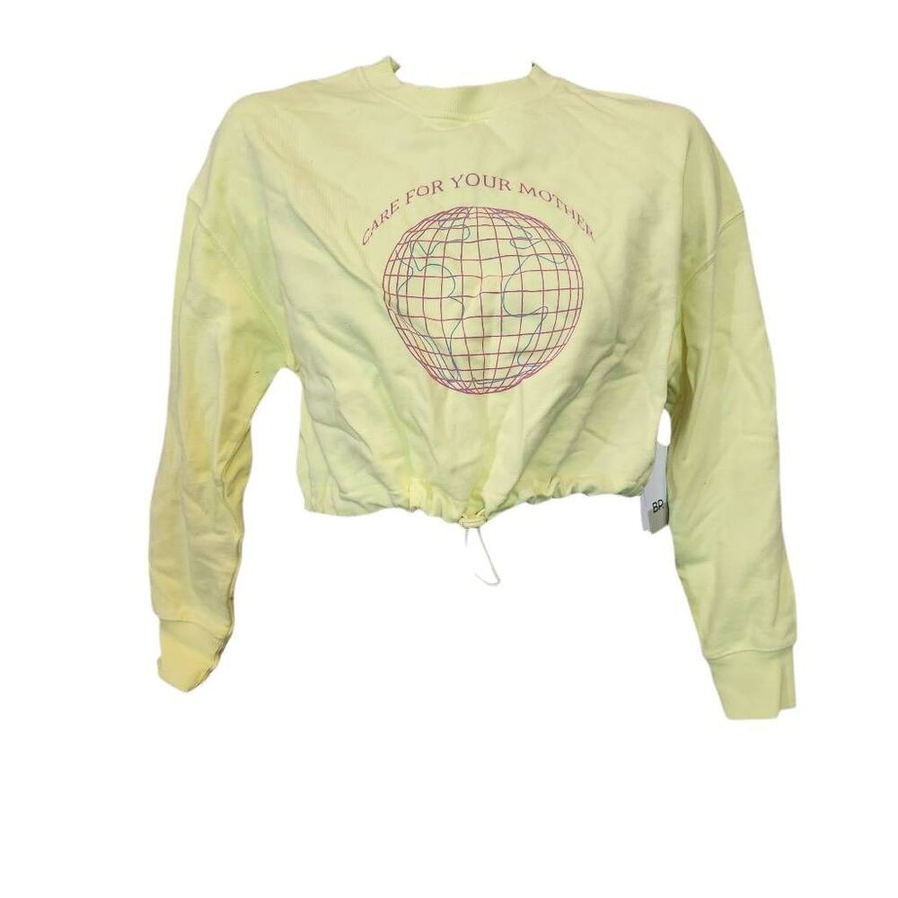 5/$25 Summer Sale!!! BP Yellow Cropped Sweatshirt Size XS‎